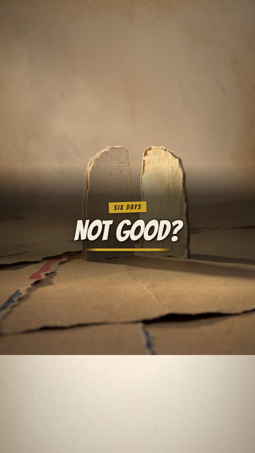 The Bible's First Not Good Moment